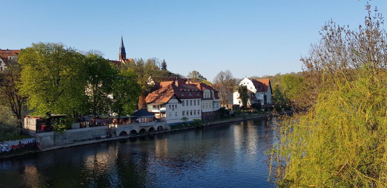 Tipp - Halle Idyllisch Am Fluss Krollwitz Εξωτερικό φωτογραφία